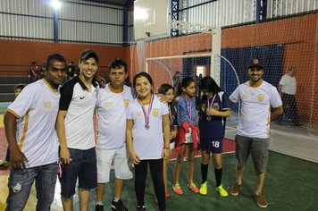 Foto - Finais mirim masculina e feminina - Campeonato Municipal de Futsal