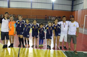 Foto - Finais mirim masculina e feminina - Campeonato Municipal de Futsal