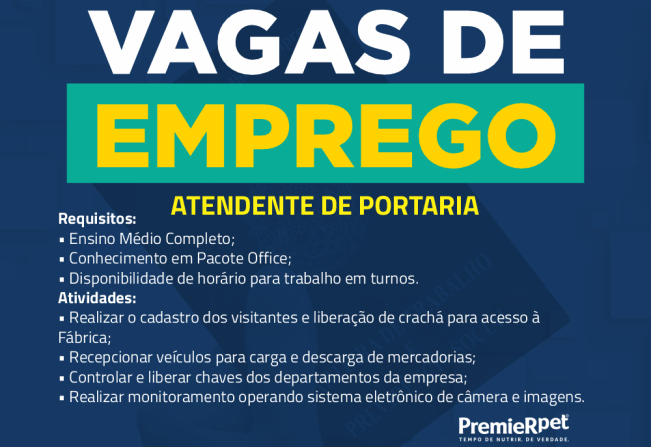 Vagas de emprego