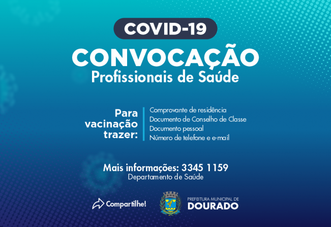 Convocação aos profissionais de saúde