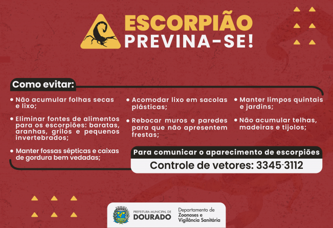 Cuidados com Escorpião